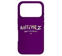 Natchez Mississippi - Logo Aquarelle Natchez MS Coque pour iPhone 17 Pro