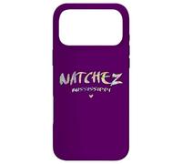 Natchez Mississippi - Logo Aquarelle Natchez MS Coque pour iPhone 17 Pro Max