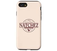 Natchez Mississippi - Natchez MS Label Coque pour iPhone SE (2020) / 7/8