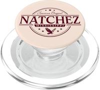 Natchez Mississippi - Natchez MS Label PopSockets PopGrip pour MagSafe