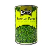 Natco - Puree d'épinards - 395 g (lot de 4)