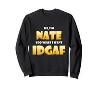 Nate Costume IDGAF Funny Meme Halloween Costume for Nathan Sweatshirt