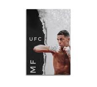 Nate Diaz Photo Print Poster Impression sur Toile Art Mural Esthétique Musique et Film Décoration Salon Chambre 40 x 60 cm Sans Cadre