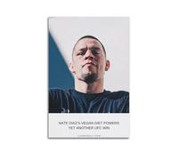 Nate Diaz Photo Print Poster Poster Art mural sur toile Esthétique Musique et cinéma Décoration Salon Chambre 50 x 75 cm Style sans cadre