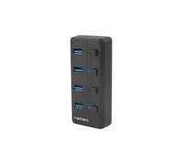 Natec 4x USB 3.0 Mantis 2 hub USB avec switch + alimentation