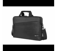 NATEC Beira Malette 15.6" Polyester Noir - Compartiment Unique, Poche Frontale, Sangle Épaule Amovible, Dimensions 395x270x50mm, Poids Max 6kg