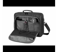 NATEC Boxer Lite Malette 15.6" Noir - Polyester, 2 Compartiments, Sangle Épaule Amovible, Poche Frontale - Dimensions 410x305x65mm, Poids 6kg