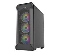 Genesis Gaming – Boîtier tour midi Irid 505 ARGB – Noir/Transparent – USB 3.2 Gen1