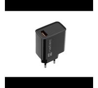 NATEC Chargeur Secteur Universel 18W Noir - USB-A 3.0 Quick Charge 3.0 - 5V/3A, 9V/2A, 12V/1.5A - 100-240V - Réf. NUC-2058