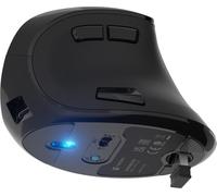Natec EUPHONIE PRO Souris verticale/sans fil verticale/optique/droitière/4 000 DPI/USB BT/noir