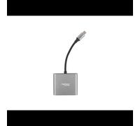 NATEC Fowler Mini - Hub USB 2.0 Type-C Gris - 1x USB 3.2 Gen 1 Type-A, 1x USB 3.2 Gen 1 Type-C, 1x HDMI - Alimentation USB - Dimensions 59x52x12mm