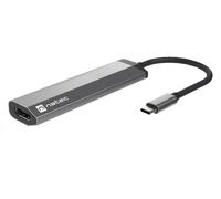 Natec Fowler Slim Multiport USB-C PD, 2x USB 3.0, HDMI 4K, station d'accueil USB-C