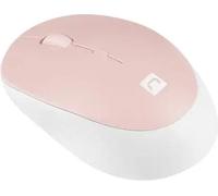 Natec Harrier 2 souris sans fil bluetooth 5.1 1600 DPI avec clic silencieux blanc et rose