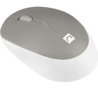 Natec Harrier 2 souris sans fil bluetooth 5.1 1600 DPI avec clic silencieux blanc-gris