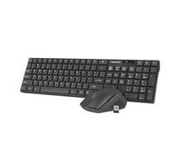 Natec Keyboard + Mouse Set Membrane Stingray NZB-1440 (USB (Radio 2.4 GHZ) ; (US) ; Black Color ; Optical ; 1600 DPI, 800 DPI)