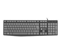 Natec Nautilus US slim wired keyboard noir-gris