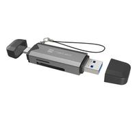 Natec Lecteur de cartes Scarab 3 USB 3.1 Gen 1 USB-A et USB-C SD Micro SD
