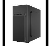 NATEC NPC-2038 Boîtier PC Bureau Noir - Micro ATX/Mini-ITX, Baies 3.5"/2.5"/5.25", USB 3.2 Gen 1, Ventilation 120mm & 80mm, ABS/Métal