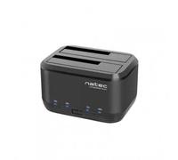 Natec NSD-0955 - Station d'Accueil Kangaroo Dual USB 3.0 Sata 2.5''/3.5'' HDD Couleur Noir