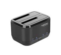 Natec NSD-0955 - Station d'accueil Kangaroo Dual USB 3.0 SATA 2,5"/3,5" HDD Couleur Noire