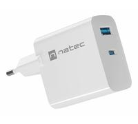 Natec Nuc-2142 Chargeur D'appareils Mobiles Universel Blanc Secteur Charge Rapide Intérieure