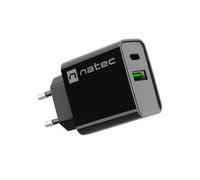 NATEC RIBERA Universel Noir Secteur Charge rapide Intérieure
