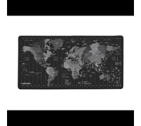 NATEC Time Zone Map Maxi NPO-1119 : Tapis de Souris 400x800mm, Surface Tissu Imprimée, Base Caoutchouc Noir/Gris, Épaisseur 2.5mm