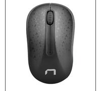 NATEC Toucan Souris Optique Sans Fil 1600 DPI RF 2.4GHz, 3 Boutons, Molette Verticale, Droitier, Portée 10m, Noir, Compatible Windows/Linux/Android