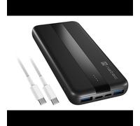 NATEC TREVI SLIM Q V2 NPB-2294 Batterie Externe 10000mAh LiPo Noir Power Delivery Quick Charge 1.0 2x USB-A 1x USB-C 65W