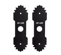 NATEFEMIN Lot de 2 lames de bordure double face avec dents pour débroussailleuse Ryobi RY13050A, RY13050, RY15518, RY40030, RED3600, RED3626