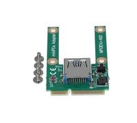 NATEFEMIN Mini carte adaptateur PCI-E vers USB 2.0, carte d'extension pour ordinateur portable, convertisseur de carte mini Pci E