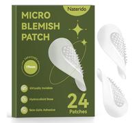 Naterido Microdart Lot de 24 patchs hydrocolloïdes transparents jour et nuit