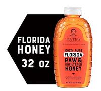 Nate's Miel de Floride, miel 100 % pur, miel brut et non filtré, édulcorant entièrement naturel, flacon souple de 946 ml