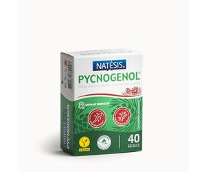 NATESIS - PYCNOGENOL - Antioxydant - Circulation Sanguine Jambes - Extrait Écorce Pin des Landes 100% naturel et français - Circulation veineuse - Anti Jambes Lourdes - VEGAN - 40 gélules