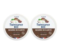 Natessance Beurre de Karité Bio 100 % Pur Sans Parfum Visage Corps Cheveux Baume 2x100 g