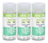 Natessance Bio Déo 24h Eco-Recharge Aloe Vera Liquide 3x150 ml