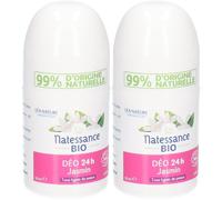 Natessance Bio Déo 24h Jasmin Liquide 2x50 ml