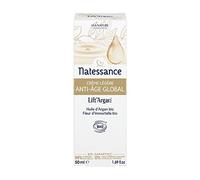 Natessance | Crème Légère Anti-Âge Global - Lift’Argan | Action complète sur les signes du vieillissement cutané : rides, fermeté, sécheresse | Peaux normales à mixtes | 98% d’origine naturelle|50 ml