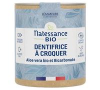 NATESSANCE - Fraîcheur Naturelle Aloe Vera & Bicarbonate, Dentifrice à Croquer Bio (80 comprimés) - Le Lot De 3