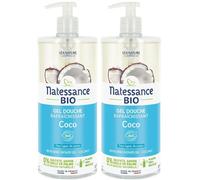 Natessance Gel Douche à l'Eau de Coco Certifié Bio pH Physiologique Gel(S) 2x1000 ml