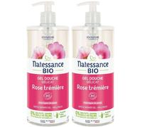 Natessance Gel Douche Douceur Rose à la Mauve Bio Sans Huile de Palme Gel(S) 2x1000 ml