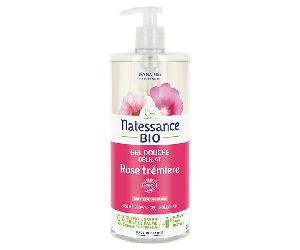 Natessance Gel Douche Rose Trémière Bio 1L