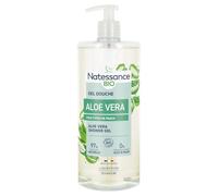 Natessance - Gel Douche Vivifiant - Aloe Vera - Certifié Bio Cosmos Organic - Flacon Pompe - 1 L