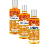 Natessance Huile De Carotte Bio 100% Pure Effet Bonne Mine Flacon 100ml Promo 2+1 Gratuit