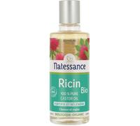 Natessance Huile De Ricin Bio - 100 Ml - 100% Pure - Adoucissant. Eclaircissant. Purifiant