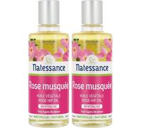 Natessance Huile de Rose Musquée Régénérante Anti-Âge Visage 2x100 ml