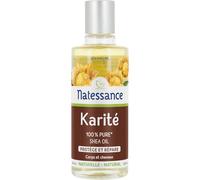 NATESSANCE - Huile Nourrissante Protectrice au Karité Bio, Répare Peau, Cheveux & Corps (100 ml) - Le Lot De 3