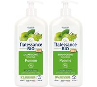 Natessance Kids Shampooing Doux Bio Pomme Sans Sulfate Corps & Cheveux 2x500 ml