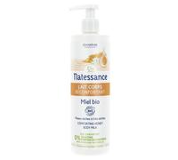 Natessance Lait Corps Réconfortant Miel Bio Peaux Sèches À Très Sèches Flacon Pompe 400ml