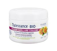 Natessance Bio Masque Capillaire Couleur Carthame Et Kératine Végétale Cheveux Colorés Pot 200ml